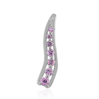 Ciondolo in argento con Zaffiro Rosa