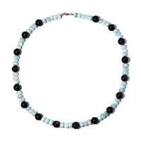 Collana in argento con Ossidiana