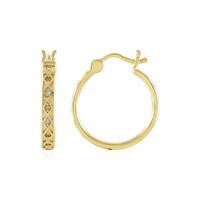 Orecchini in argento con Diamante Giallo I2