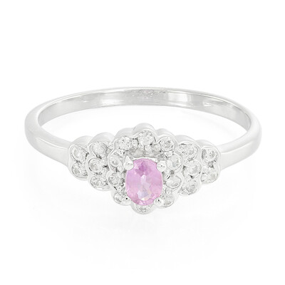 Anello in argento con Zaffiro Ceylon Porpora (non riscaldato)