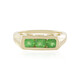 Anello in oro con Tsavorite della Tanzania