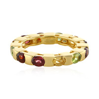 Anello in argento con Granato d’India