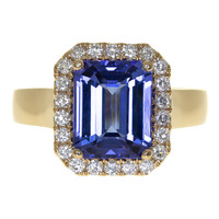 Anello in oro con Tanzanite AAA (CIRARI)