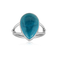 Anello in argento con Opale Atacama Blu