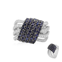 Anello in oro con Zaffiro Blu (Estée Collection)