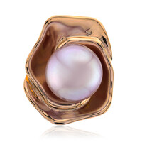 Ciondolo in argento con Perla Ming Porpora (TPC)
