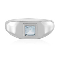 Anello in argento con Acquamarina Brasiliana