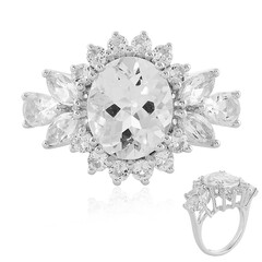 Anello in argento con Quarzo Bianco
