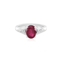 Anello in argento con Rubino del Madagascar