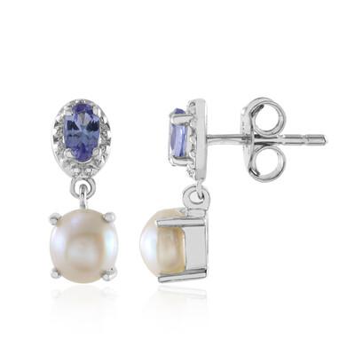 Orecchini in argento con Perla d'Acqua Dolce Bianca