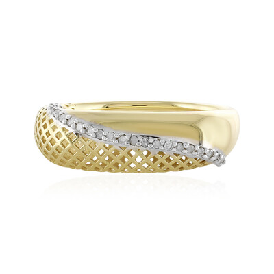 Anello in oro con Diamante I4 (J) (Ornaments by de Melo)
