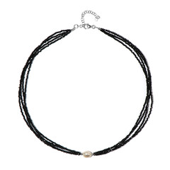 Collana in argento con Perla d'Acqua Dolce Bianca