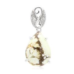 Ciondolo in argento con Magnesite
