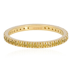 Anello in oro con Diamante Giallo I3