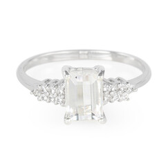 Anello in argento con Kunzite Canarino