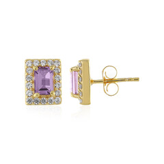 Orecchini in argento con Ametista Rose de France