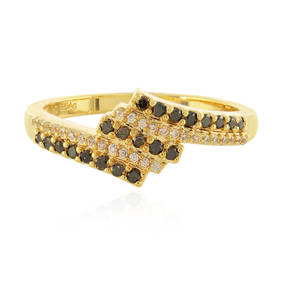 Anello in argento con Diamante Nero
