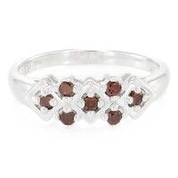 Anello placcato in platino con Diamante Fancy