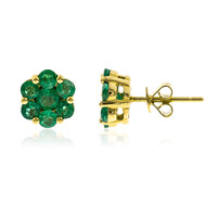 Orecchini in oro con Smeraldo Zambia AAA