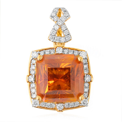 Ciondolo in oro con Sfalerite (AMAYANI)