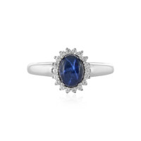 Anello in argento con Zaffiro Stellato Blu