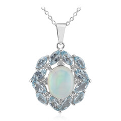 Collana in argento con Opale di Welo