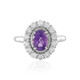 Anello in argento con Ametista Uruguay