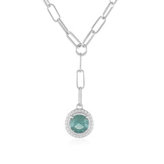 Collana in argento con Fluorite Verde