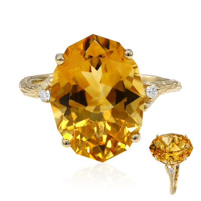 Anello in oro con Citrino (Smithsonian)