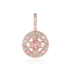 Ciondolo in argento con Tormalina Rosa Nigeriana