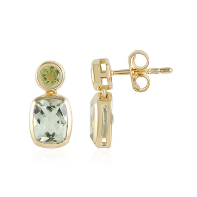 Orecchini in argento con Ametista Verde