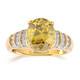 Anello in oro con Sfalerite Bulgara