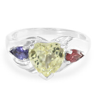Anello in argento con Gemme miste