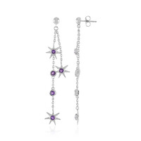 Orecchini in argento con Ametista Zambiana