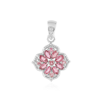 Ciondolo in argento con Tormalina Rosa