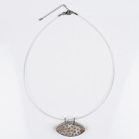 Collana in argento con Corallo Pietrificato