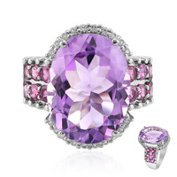 Anello in argento con Ametista Rose de France