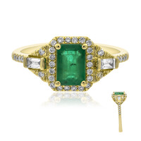 Anello in oro con Smeraldo Zambia AAA (CIRARI)