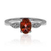 Anello in argento con Topazio Mandarino