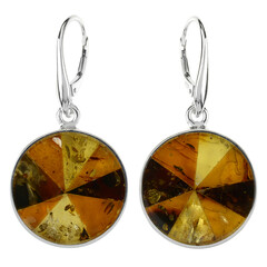 Orecchini in argento con Ambra Baltica