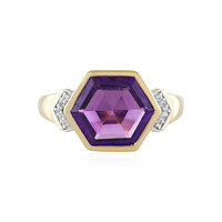 Anello in argento con Ametista Zambiana