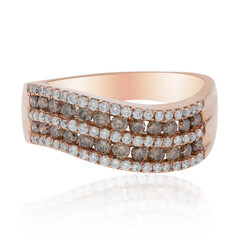 Anello in oro con Diamante Cioccolato