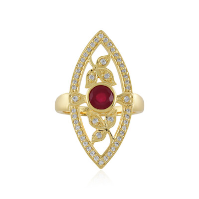 Anello in argento con Rubino del Madagascar