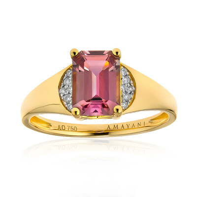 Anello in oro con Diasporo Rosa (AMAYANI)