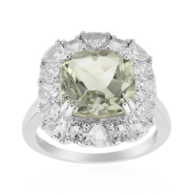 Anello in argento con Ametista Verde