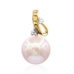 Ciondolo in oro con Perla Ming Rosa Royal (TPC)