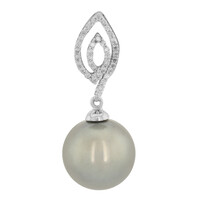 Ciondolo in oro con Perla Tahitiana