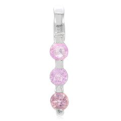 Ciondolo in argento con Zaffiro Rosa