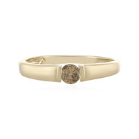 Anello in oro con Diamante Cioccolato I1