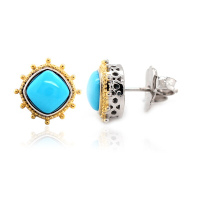 Orecchini in argento con Turchese Sleeping Beauty (Dallas Prince Designs)